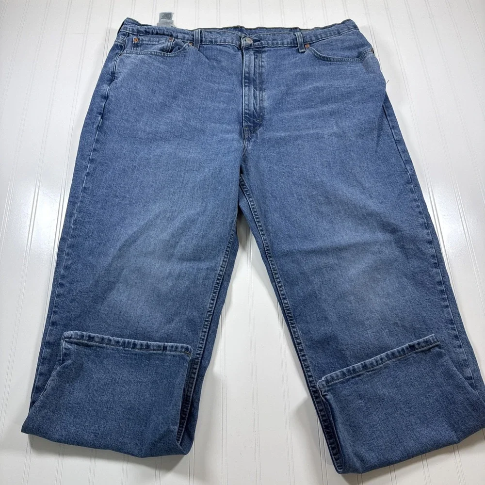 Levi's 550 Jeans Men's Size W46xL30 Blue Straight Leg MidRise MediumWash 5Pocket
